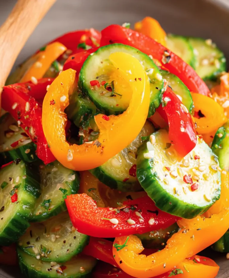 Refreshing Cucumber Sweet Pepper Salad Recipe