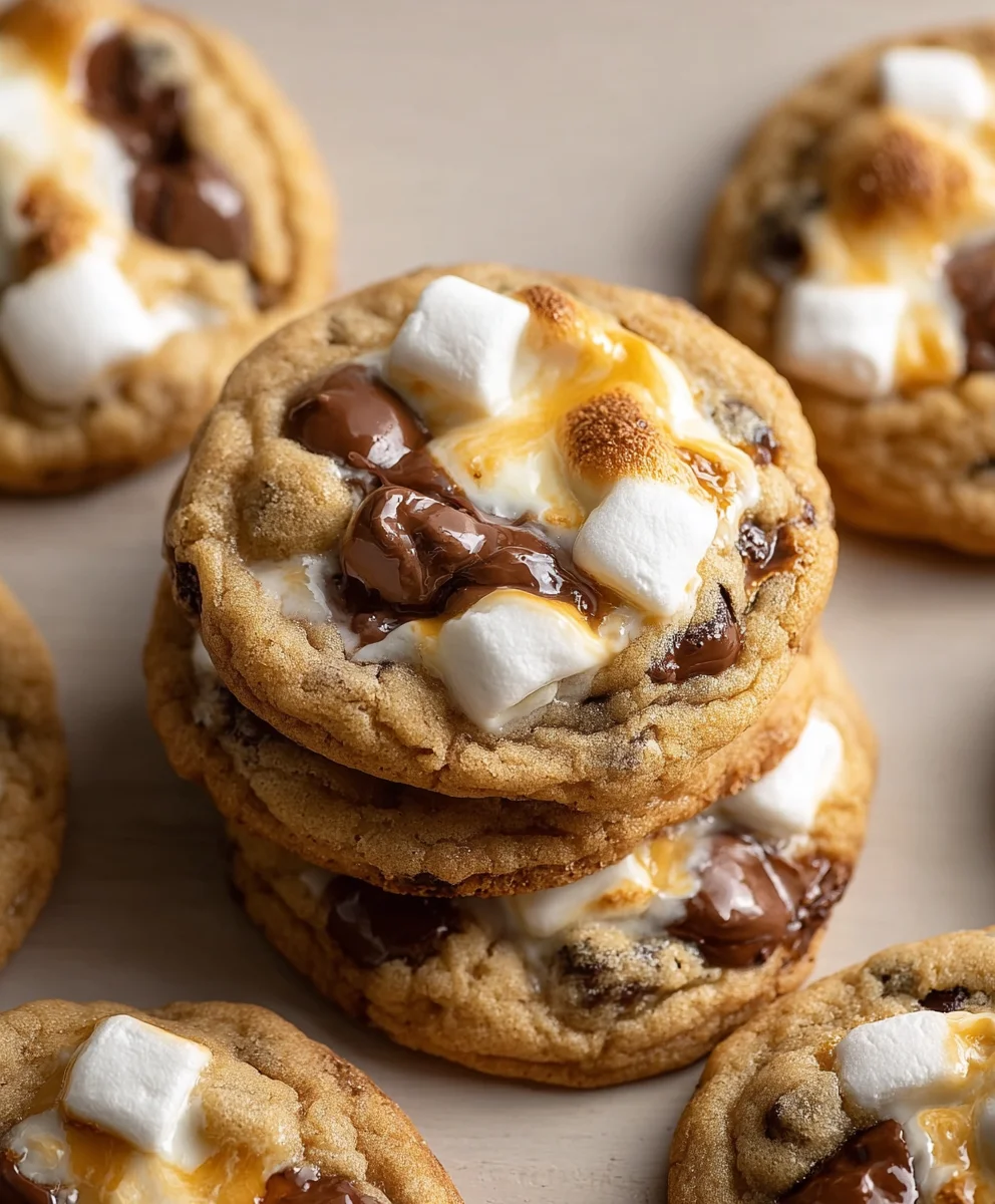Chewy S'mores Cookies-The Ultimate Chocolate Marshmallow Treat