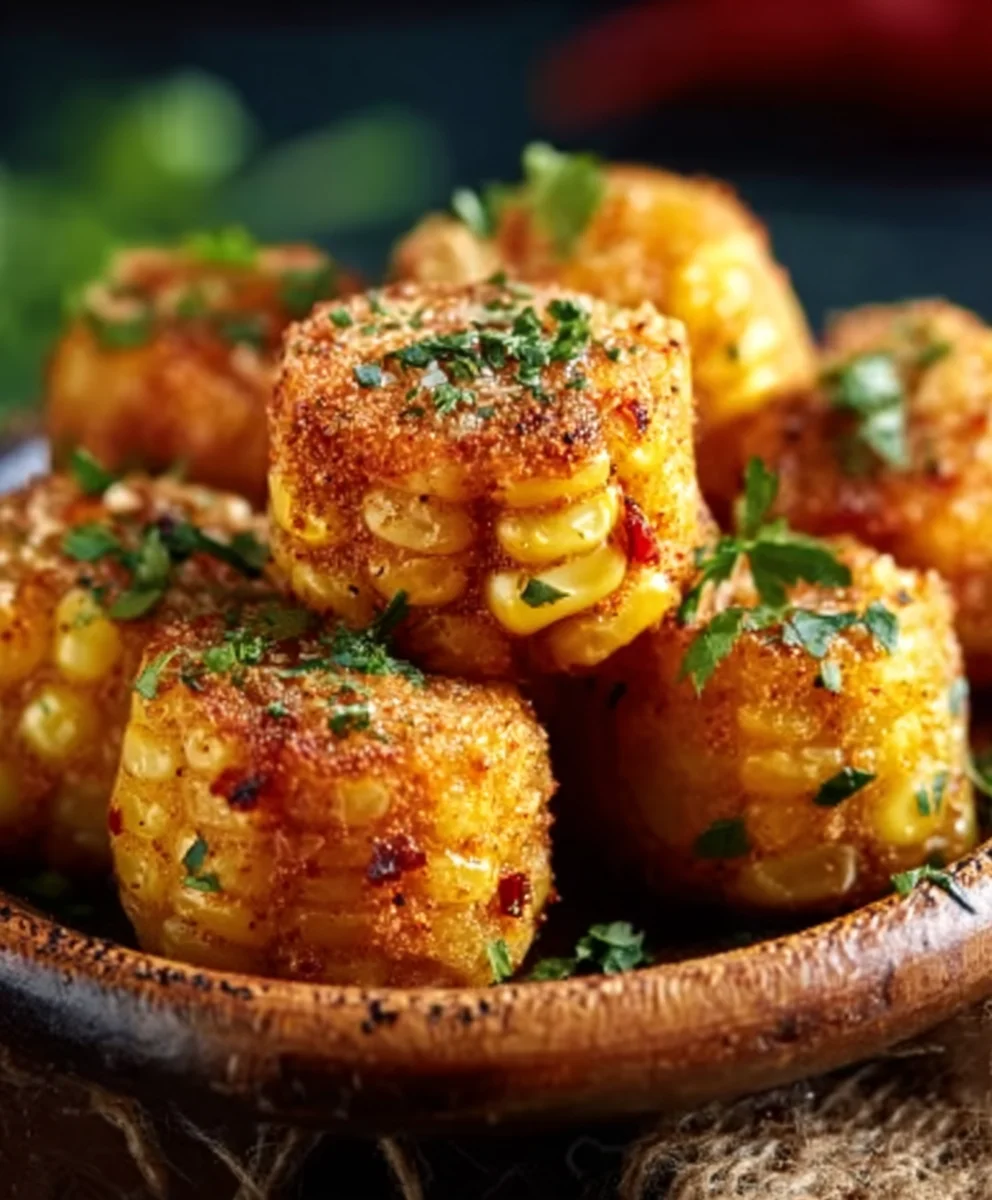 Spicy Mexican Corn Bites - Easy Appetizer