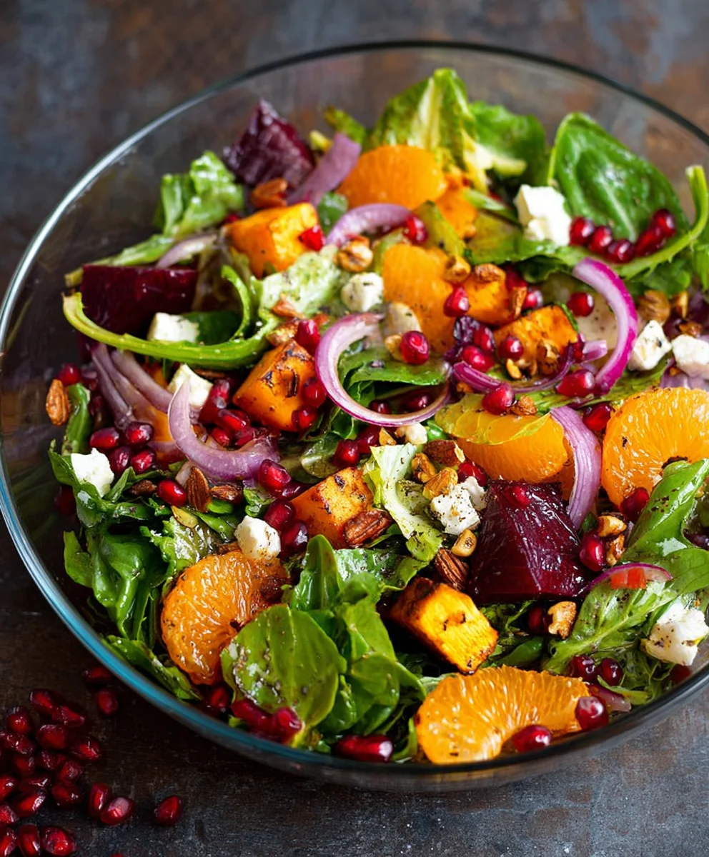 Festive Christmas Salad Delight- Easy Holiday Recipe