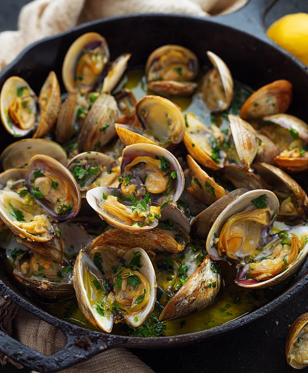 Garlic Butter Clams - Quick & Easy Seafood Dish