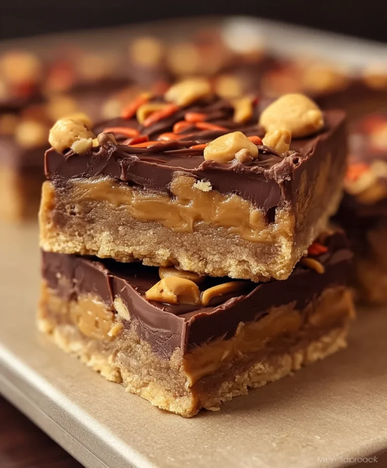 Easy Peanut Butter Bars-Decadent & Delicious Treat