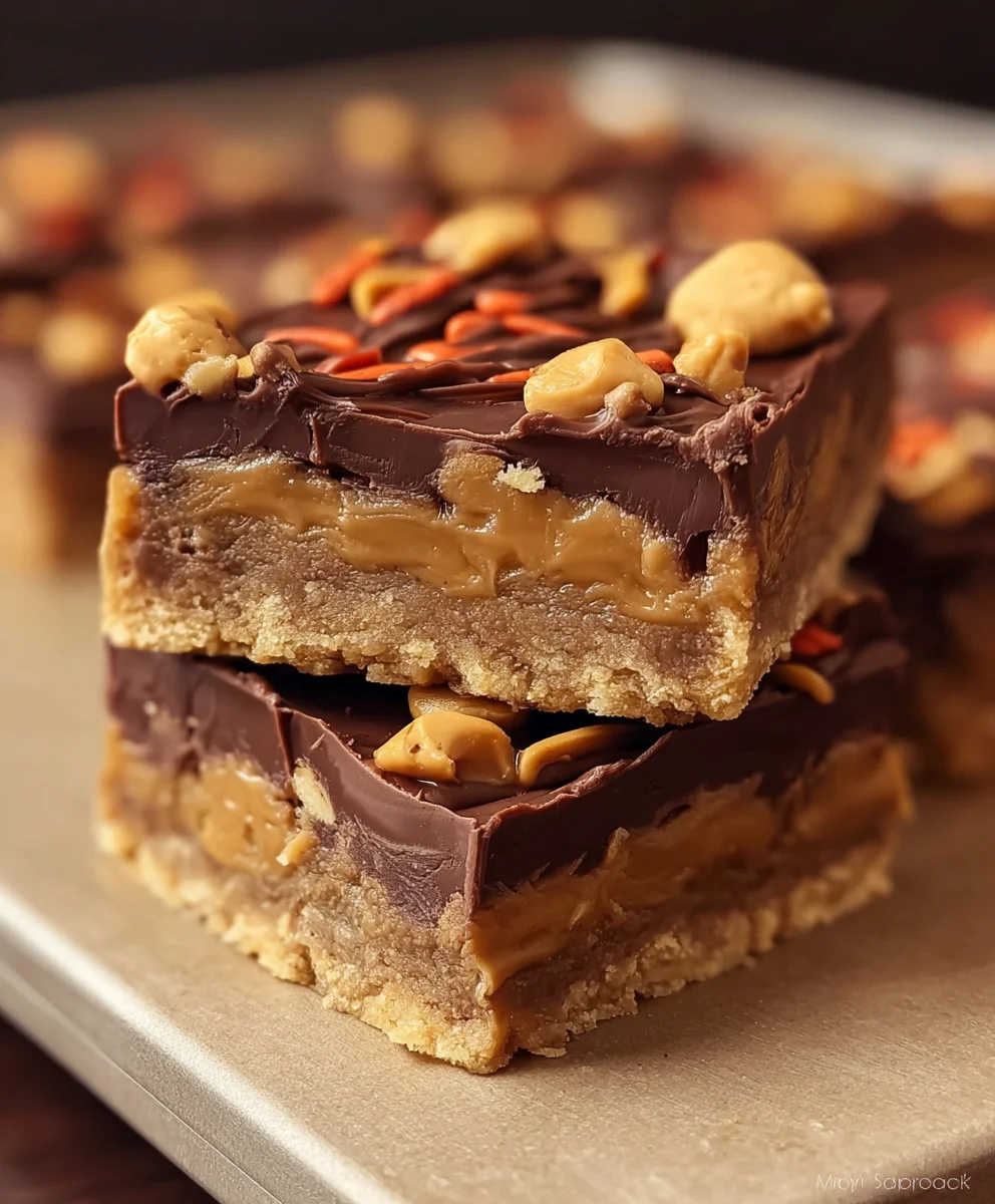Easy Peanut Butter Bars-Decadent & Delicious Treat