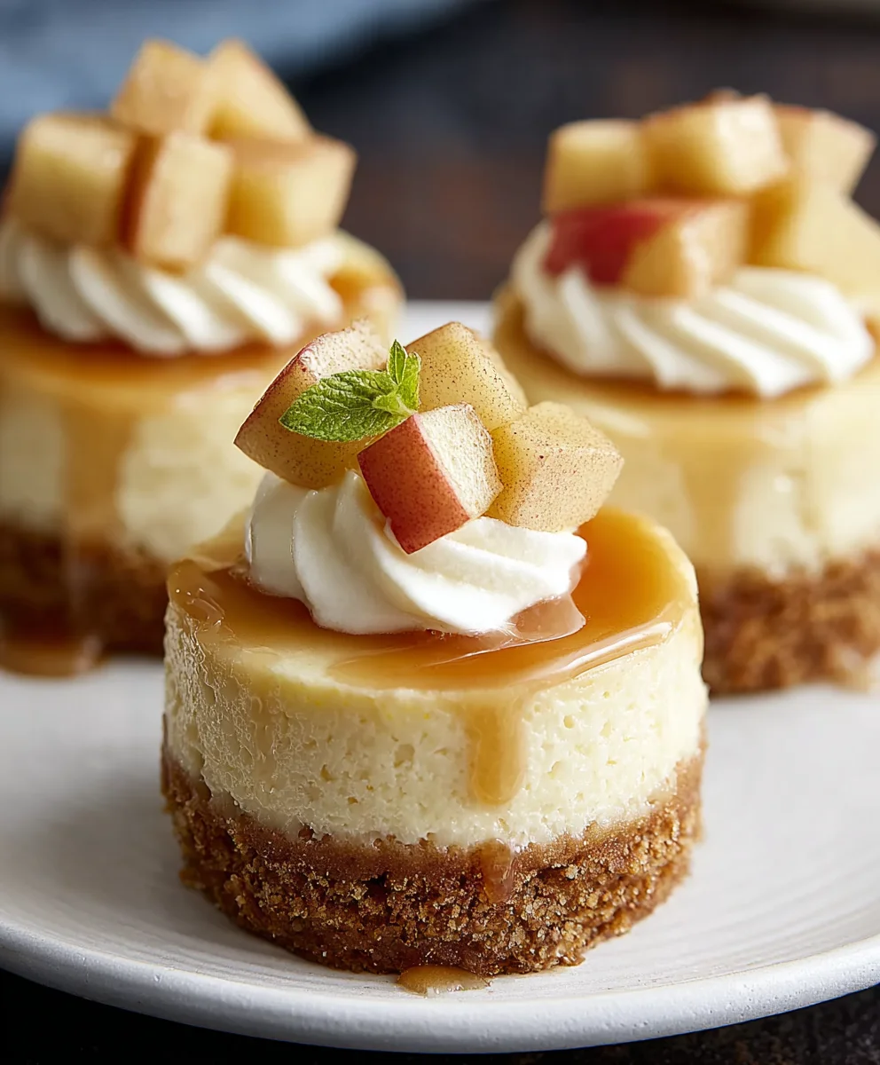 Apple Mini Cheesecakes-Delicious Bite-Sized Treats