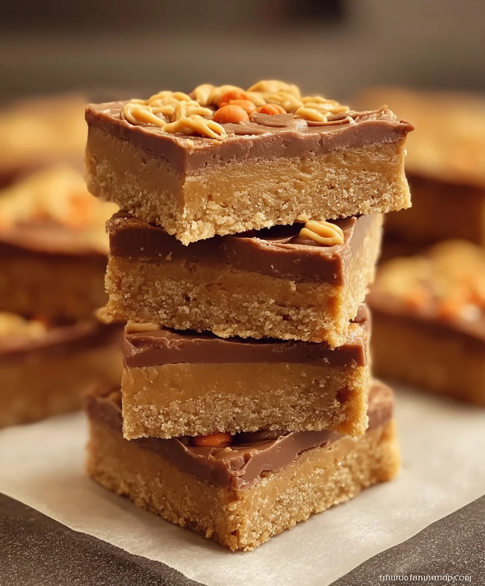 Easy Peanut Butter Bars-Decadent & Delicious Treat