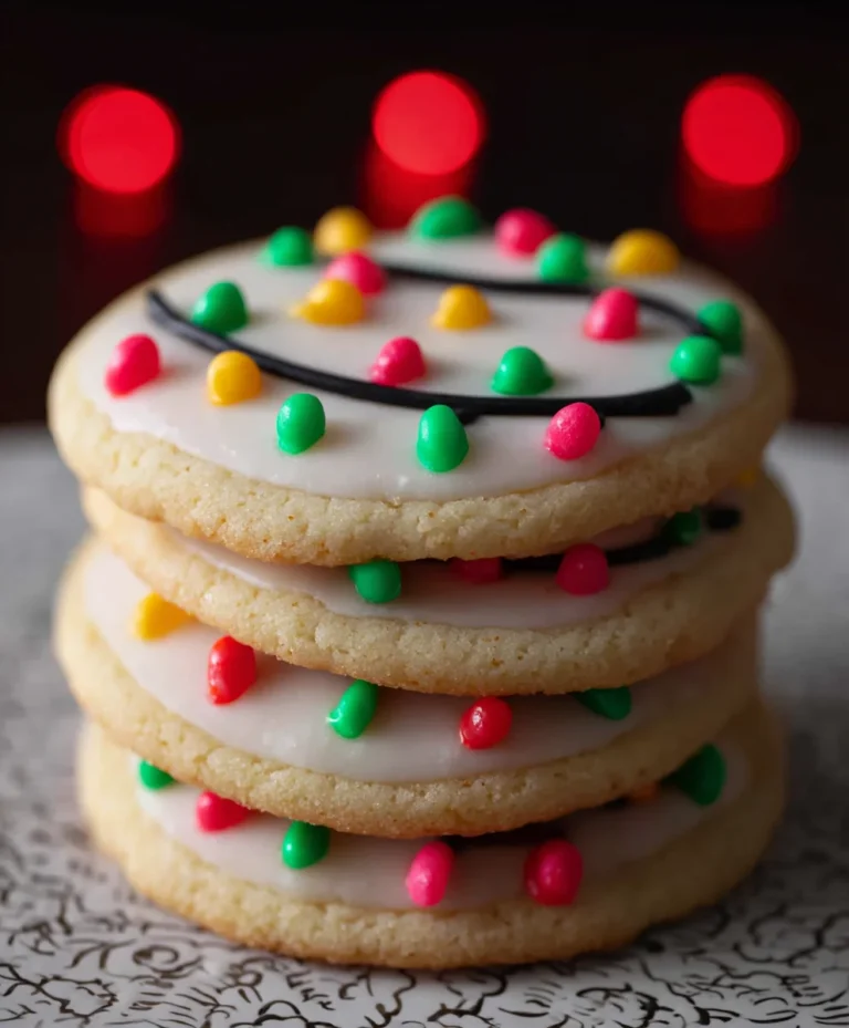 Christmas Lights Sugar Cookies-Festive & Fun Recipe