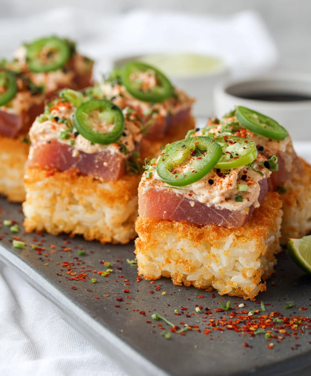Spicy Tuna Crispy Rice - Easy & Delicious Recipe
