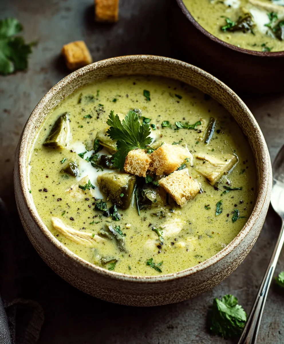 Roasted Poblano Soup - Ultimate Comfort Recipe