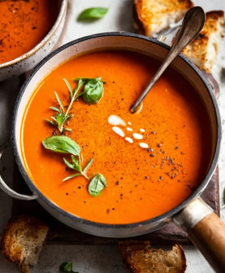 Creamy Tomato Soup Winter Comfort Canned Tomato Recipe