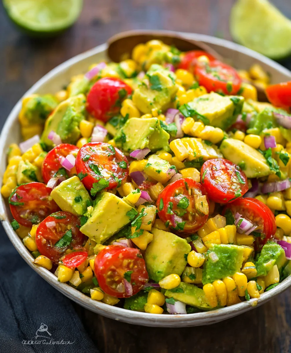 Fresh Avocado Corn Salad Recipe- Easy & Delicious