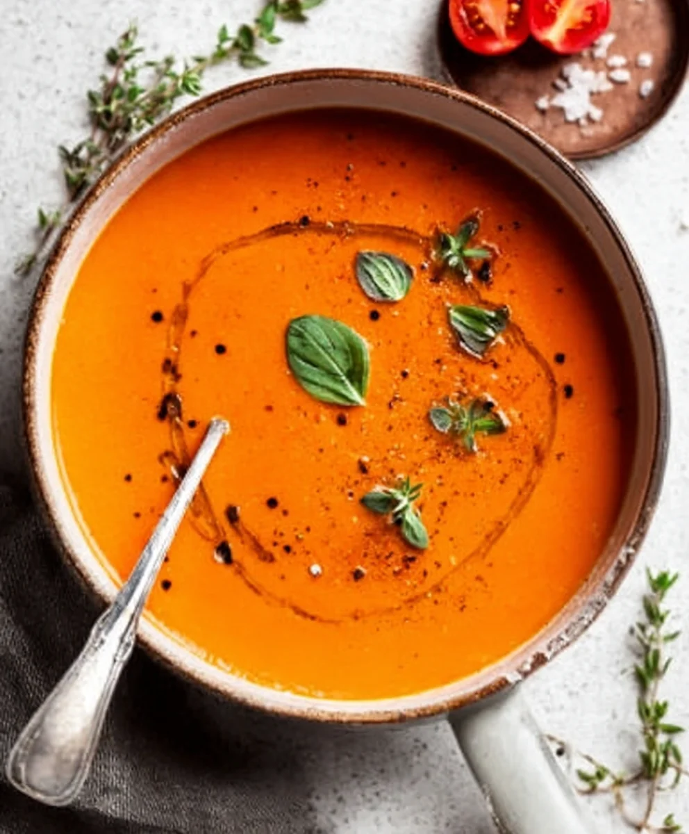 Creamy Tomato Soup Winter Comfort Canned Tomato Recipe