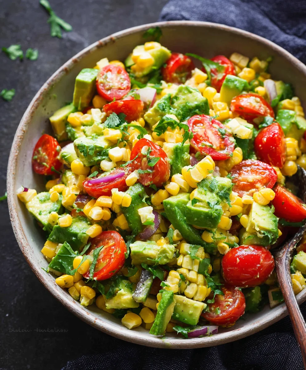 Fresh Avocado Corn Salad Recipe- Easy & Delicious