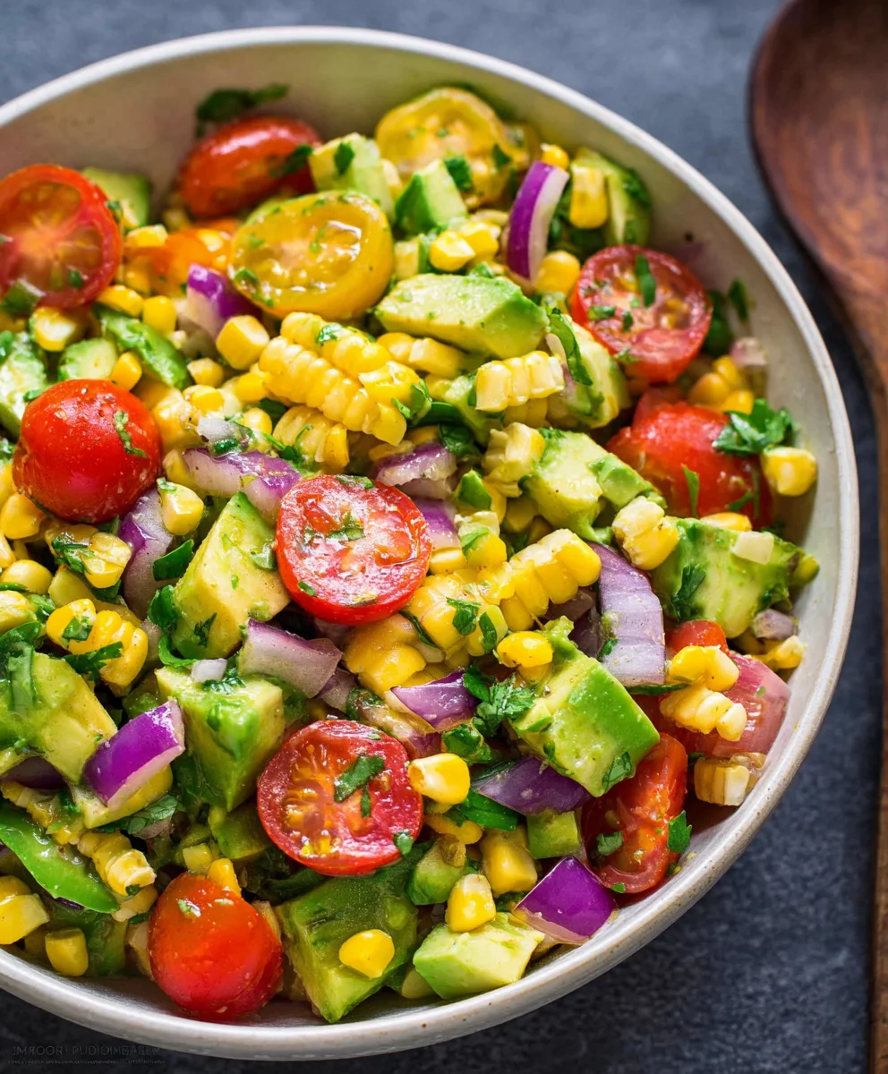 Fresh Avocado Corn Salad Recipe- Easy & Delicious