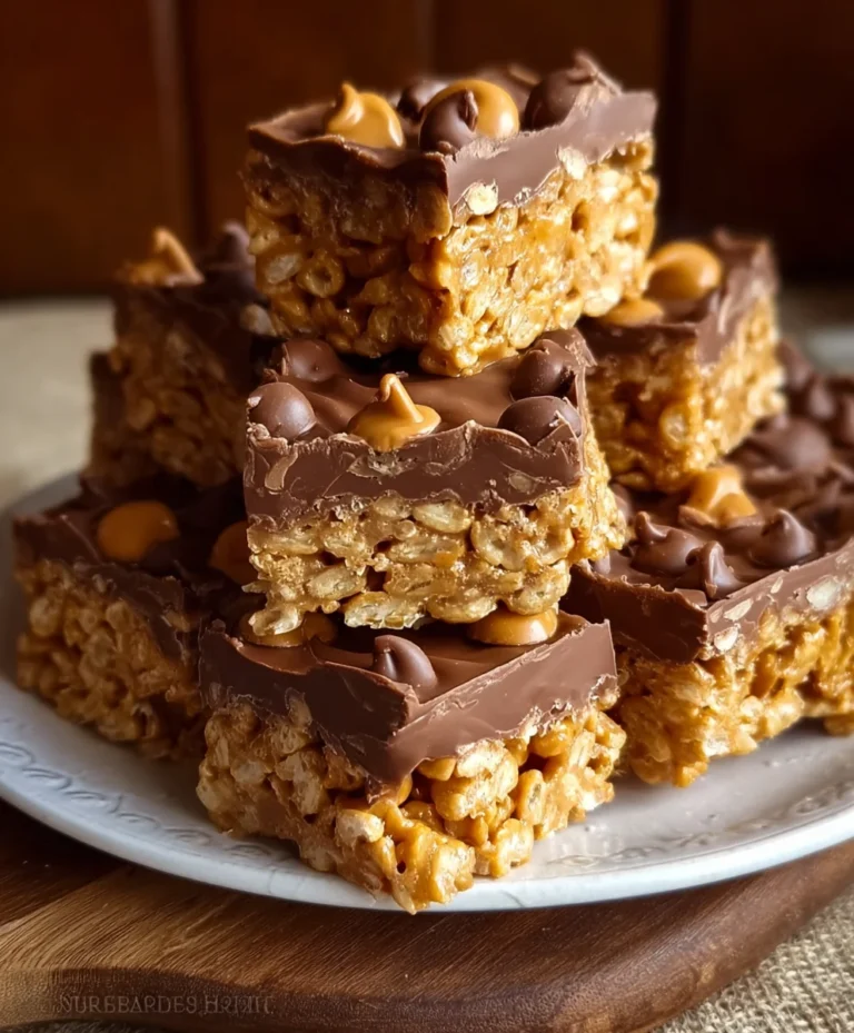 Chewy Scotcheroos-Easy No-Bake Dessert Recipe