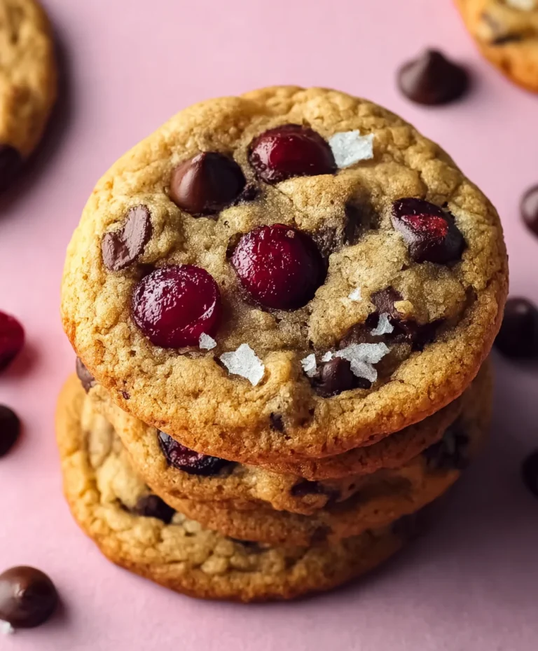 Cherry Chocolate Chip Cookies Recipe-Deliciously Sweet Treats