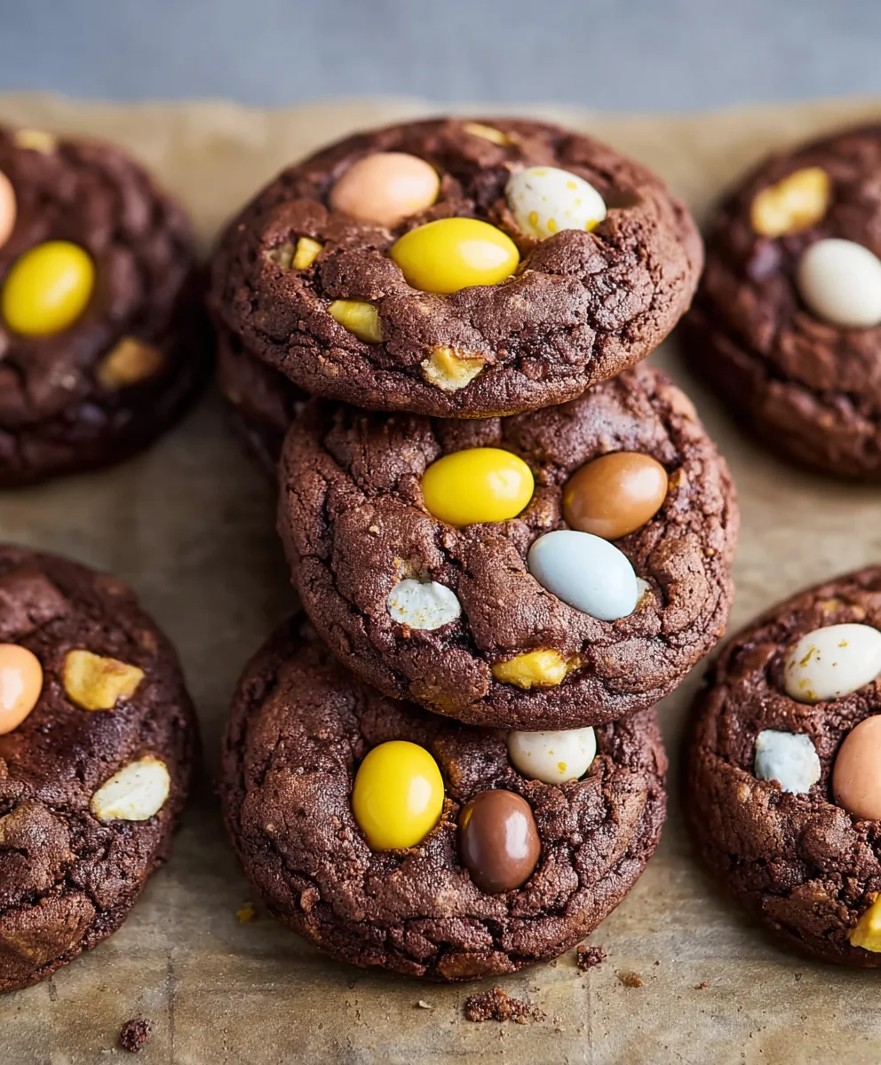 Mini Egg Brownie Cookies - Decadent Chocolate Bites