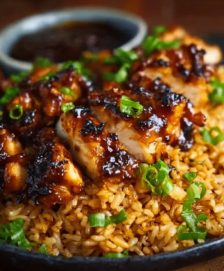 Honey BBQ Chicken Rice- Easy Delicious Meal