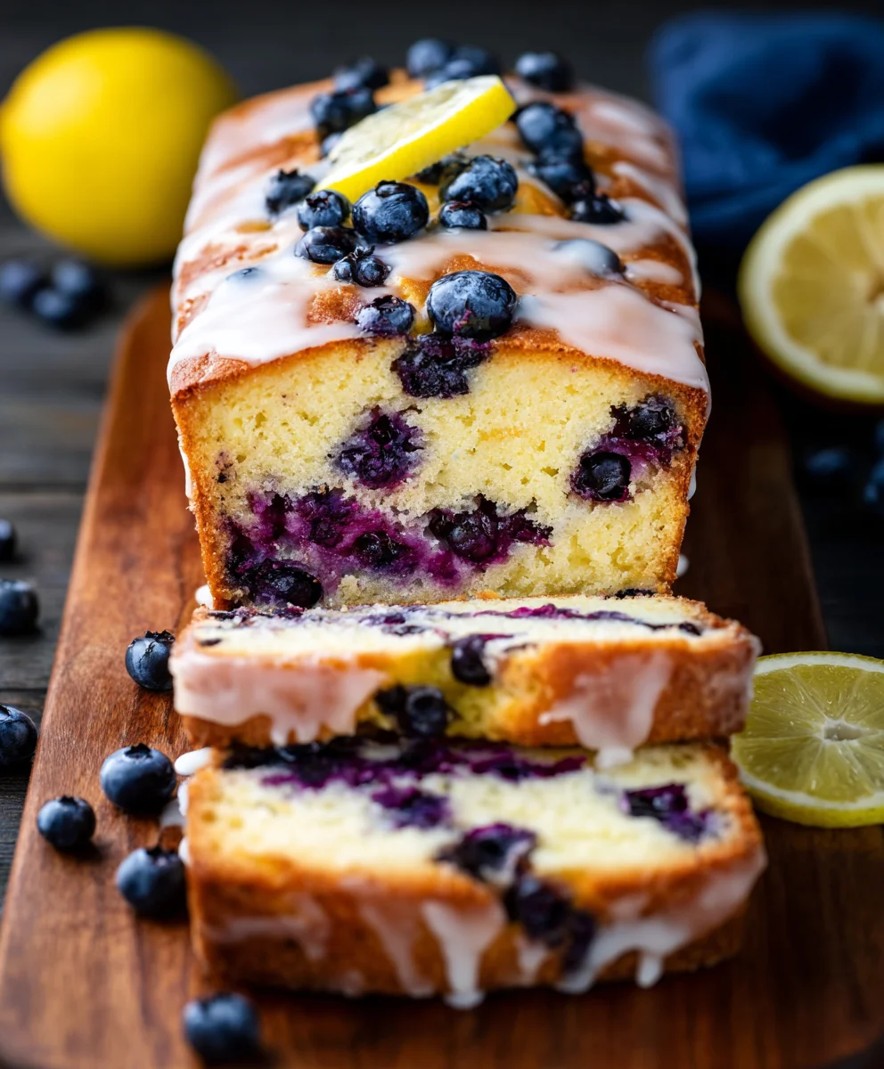 Lemon Blueberry Yogurt Loaf Cake - Easy & Delicious
