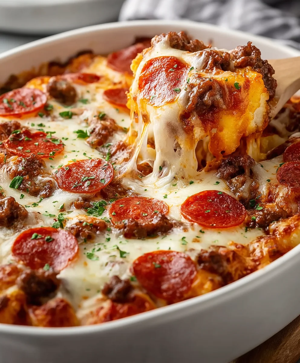 Bubble Up Pizza Casserole - Easy Family Dinner
