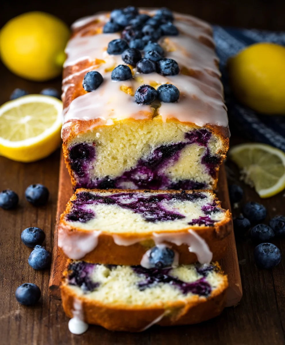 Lemon Blueberry Yogurt Loaf Cake - Easy & Delicious