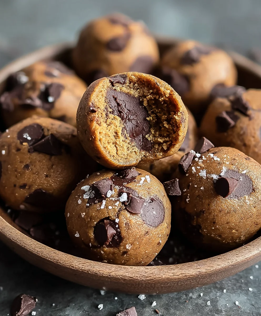 Brookie Protein Balls-Healthy No-Bake Treat