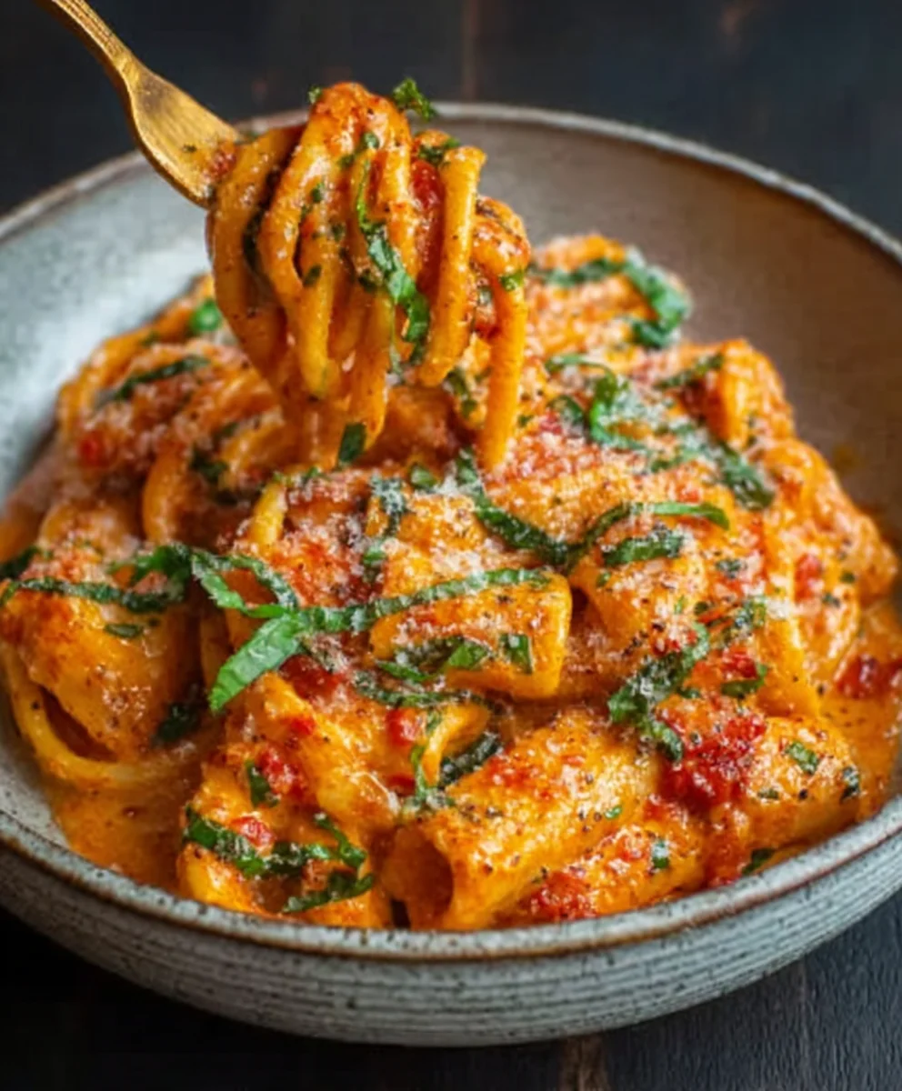 Creamy Tomato Garlic Pasta Recipe-Quick & Easy Dinner