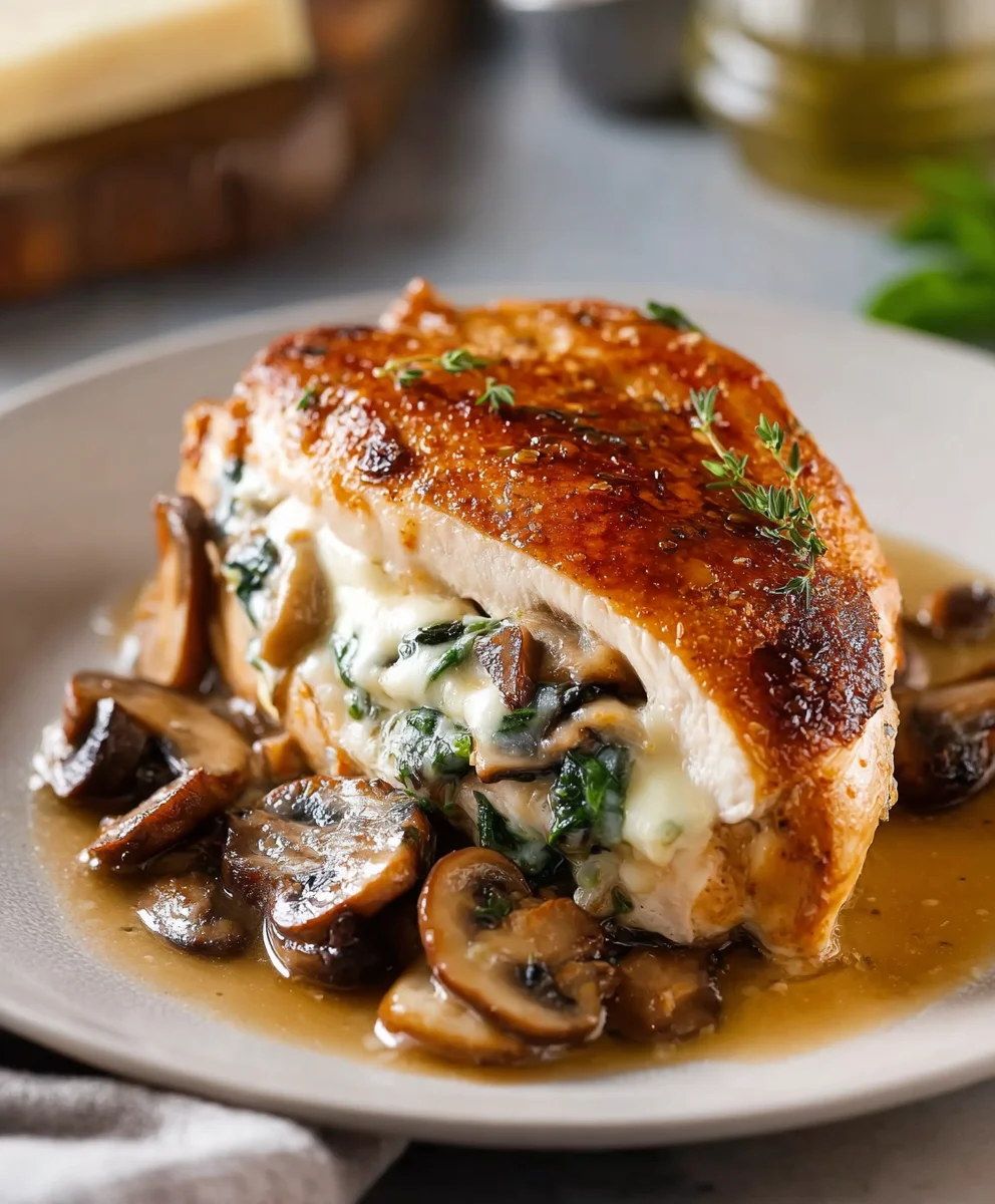 Quick Mushroom Stuffed Chicken Breast Easy Recipe
