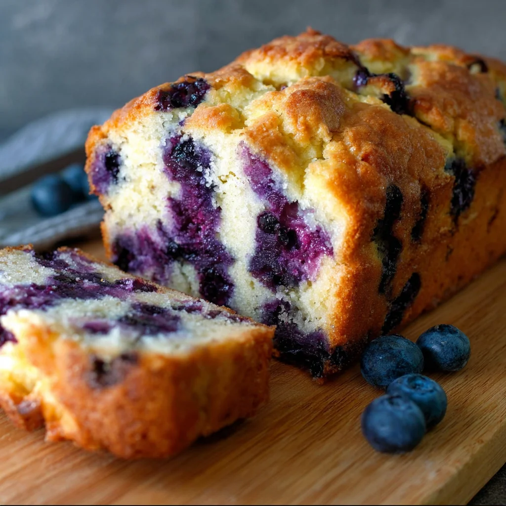 Blueberry Cream Cheese Bread - Easy & Delicious Loaf Recipe