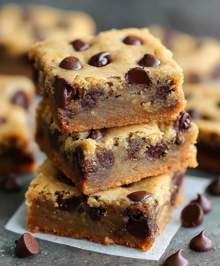 Easy Chocolate Chip Cookie Bars-Best Homemade Recipe