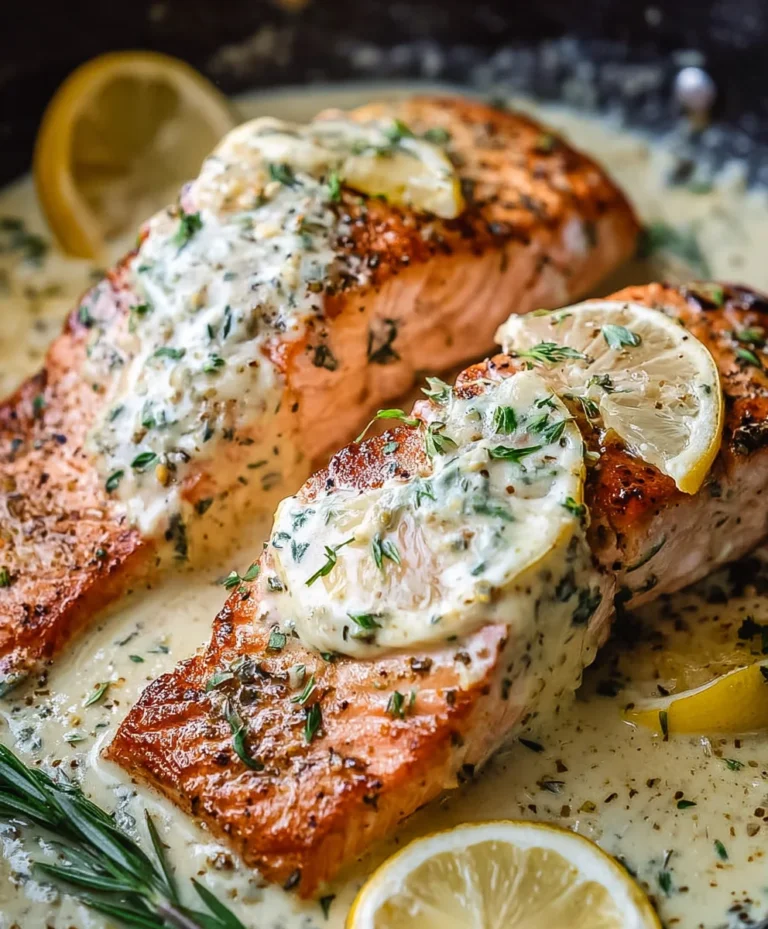 Creamy Lemon Butter Salmon-Quick & Easy Recipe