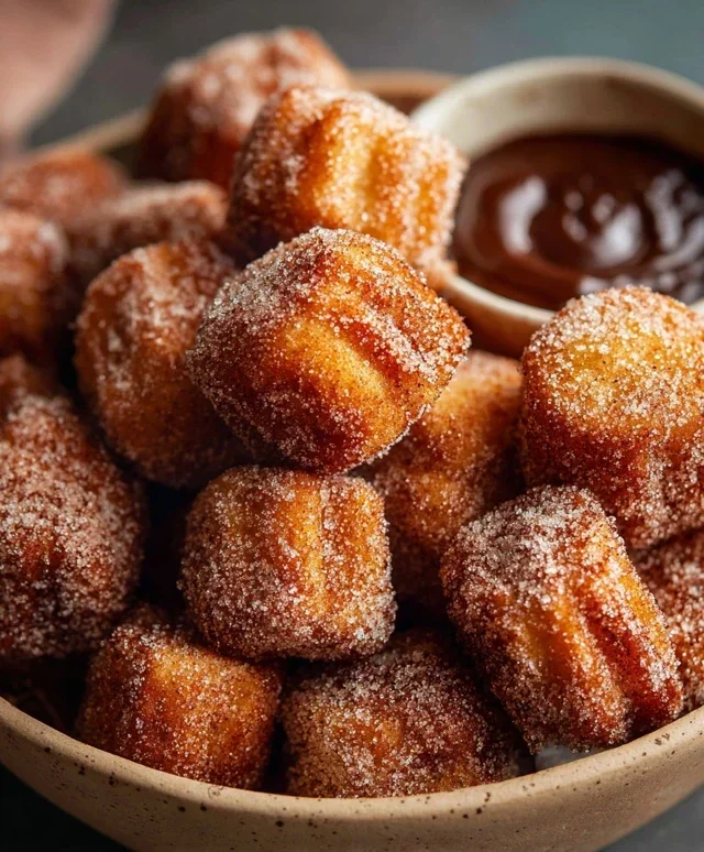 Sweet Air Fryer Churro Bites Recipe