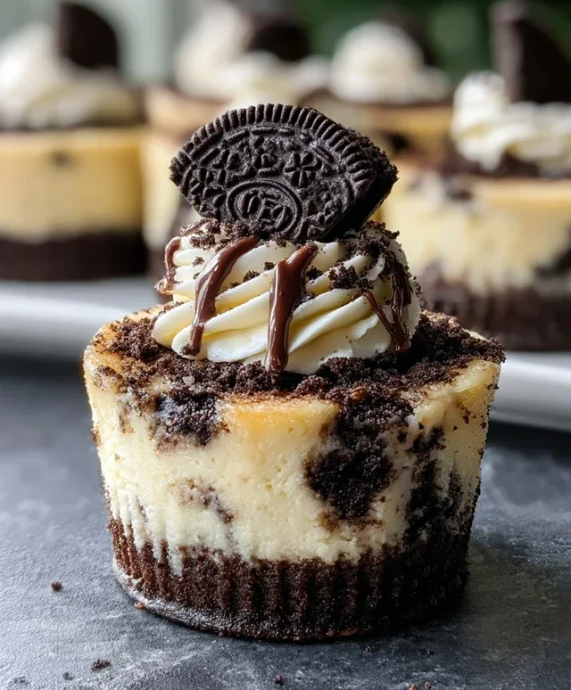Oreo Overload Stuffed Mini Cheesecake
