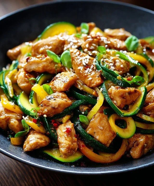 Chicken Zucchini Stir Fry