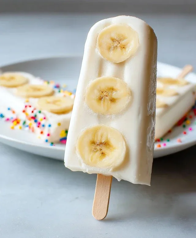 Frozen Banana Yogurt Pops