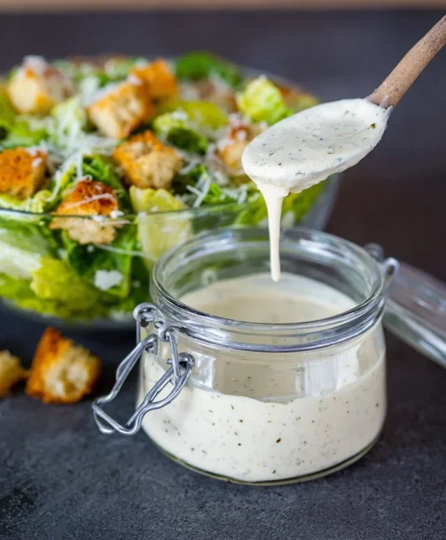 Caesar Salad Dressing (Classic, Creamy & 5 Minutes) 🥗