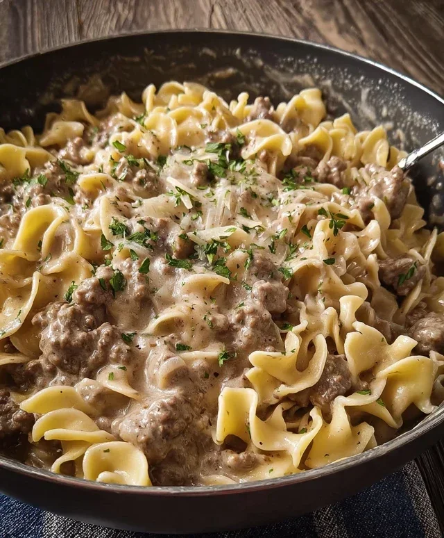 Ground Beef Stroganoff