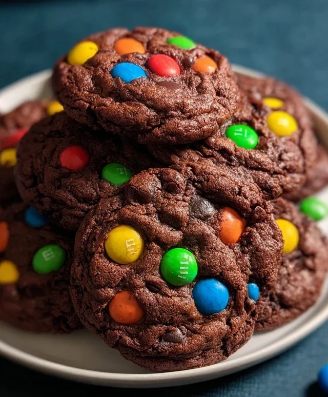 Chocolate M&M Cookies