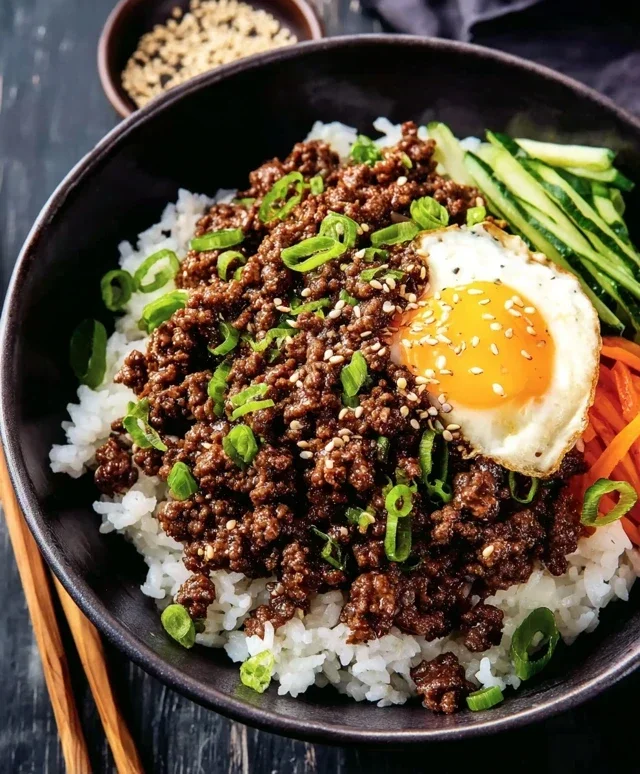 Korean Ground Beef Bowl (25-Minutes)