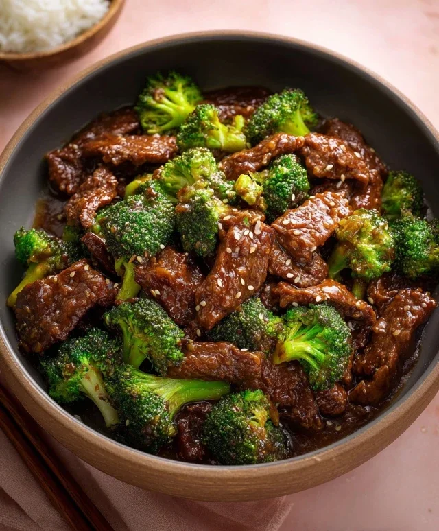 Chinese Beef and Broccoli (牛肉炒西兰花)
